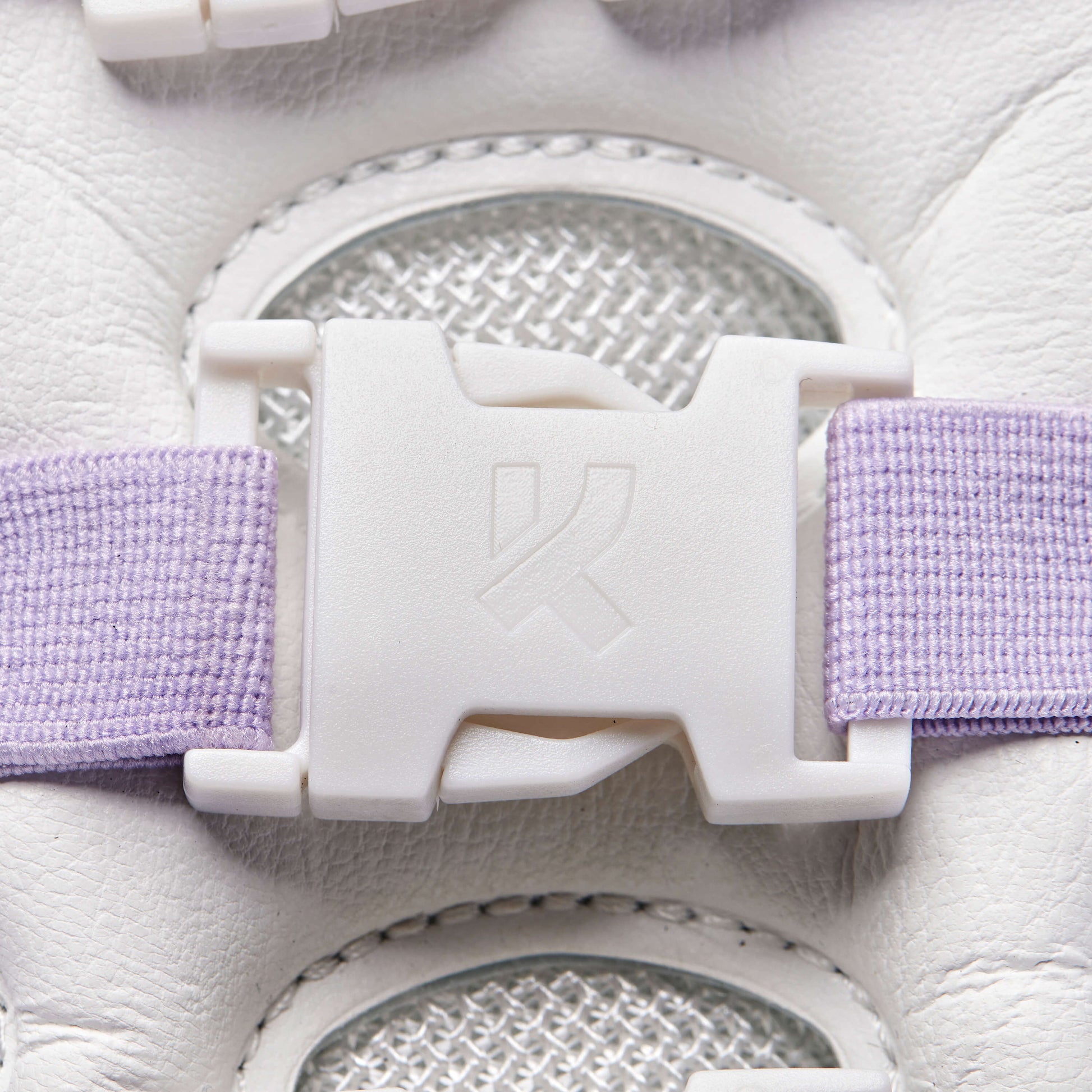 Lavender Sugar Beast Trainers - Trainers - KOI Footwear - White - Closure Detail