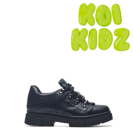 Lil’ Rimo Core Black Trainers - Trainers - KOI Footwear - Black - Main View