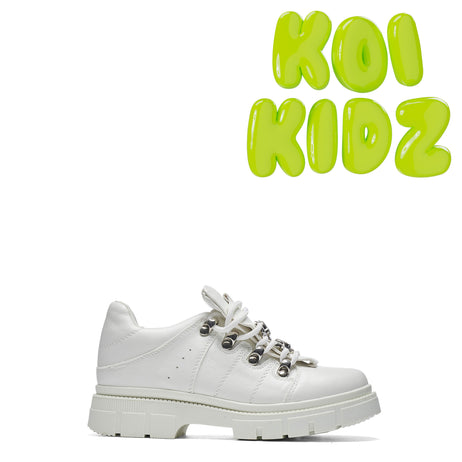 Lil’ Rimo Core White Trainers - Trainers - KOI Footwear - White - Main View