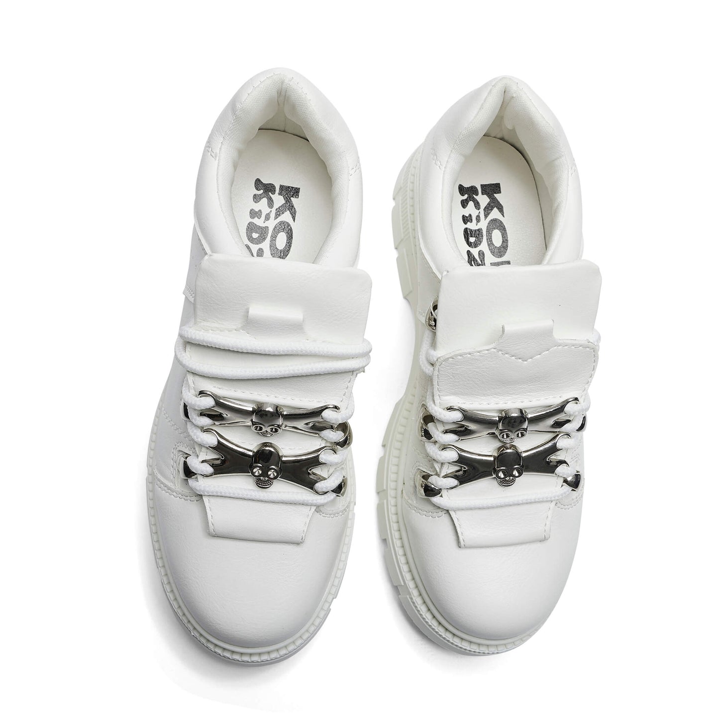 Lil’ Rimo Core White Trainers - Trainers - KOI Footwear - White - Top View