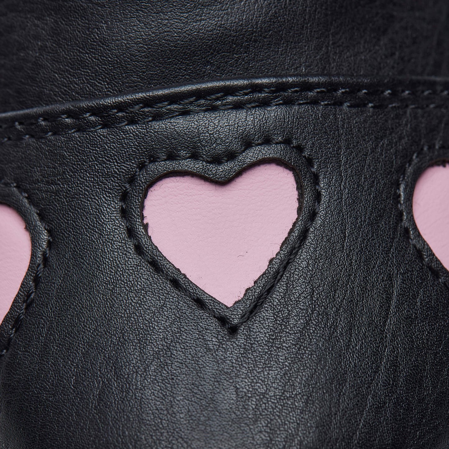Lil’ Tennin Heart Shoes - Shoes - KOI Footwear - Black - Detail View