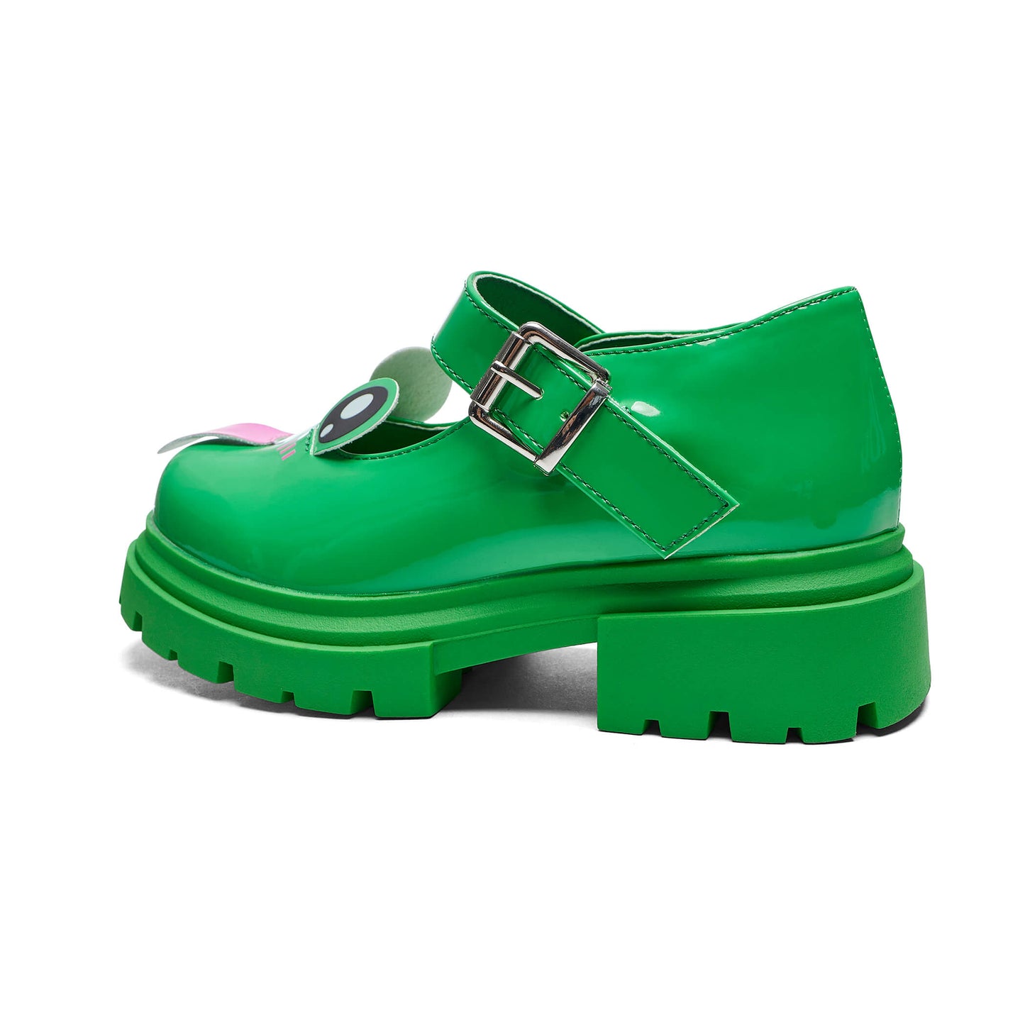 Lil’ Tira Cheeky Frog Mary Janes - Mary Janes - KOI Footwear - Green - Back Detail