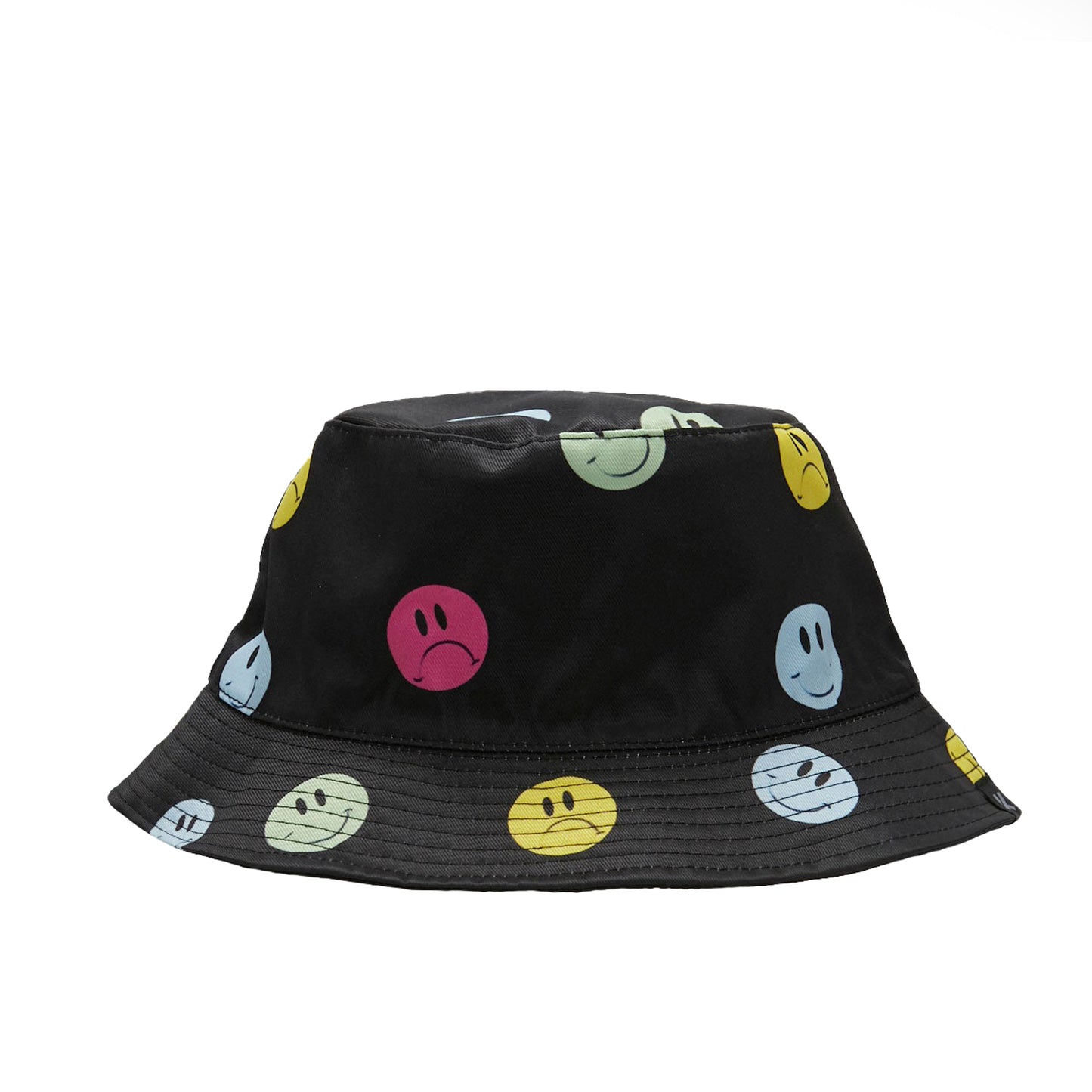 Mixed Emotions Black Bucket Hat - Accessories - KOI Footwear - Black - Main View