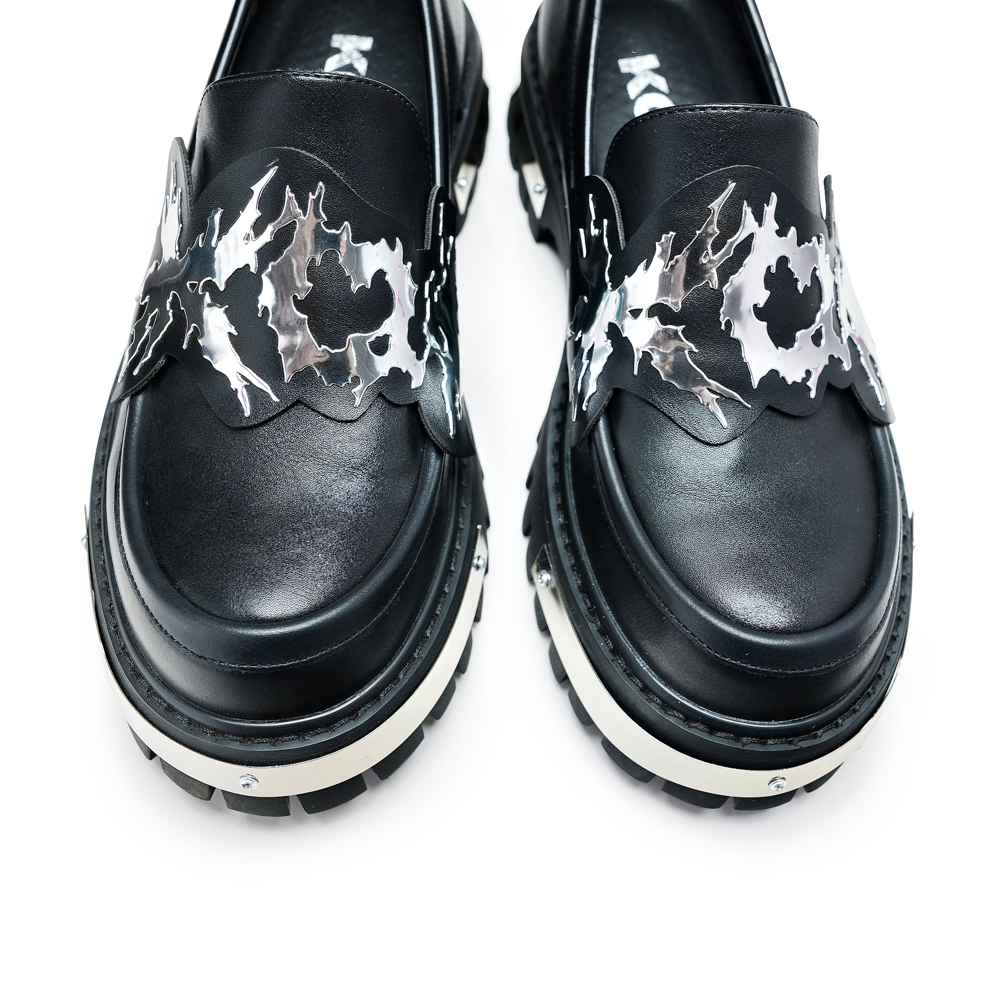 My Men's Metal Loafers - Black - Shoes - KOI Footwear - Black - Top View