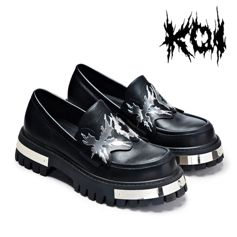 My Men's Metal Loafers - Black - Shoes - KOI Footwear - Black - Main View