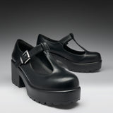 SAI Black Mary Jane Shoes 'Faux Leather Edition'
