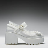 Tira Ruffle Mary Janes ‘ Porcelain Delights Edition’