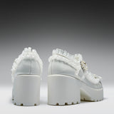 Tira Ruffle Mary Janes ‘ Porcelain Delights Edition’