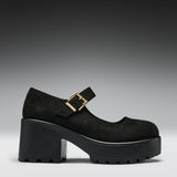 TIRA Black Mary Jane Shoes 'Suede Edition'