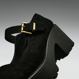 TIRA Black Mary Jane Shoes 'Suede Edition'