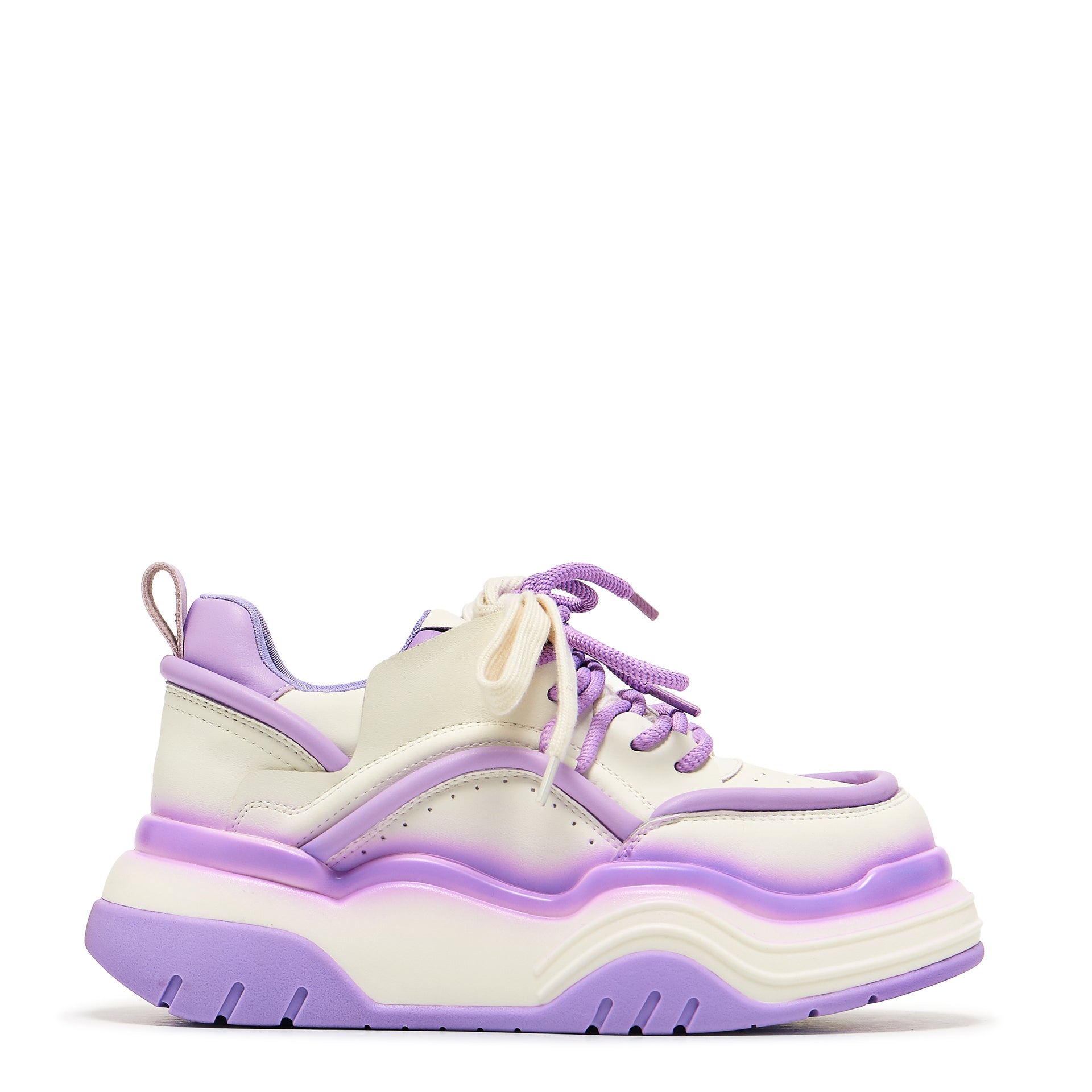 Neon Reef Platform Trainers Violet – KOI footwear