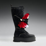 Phantom Emissary Long Boots - Distressed Black