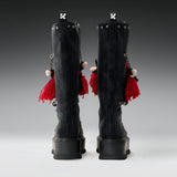Phantom Emissary Long Boots - Distressed Black