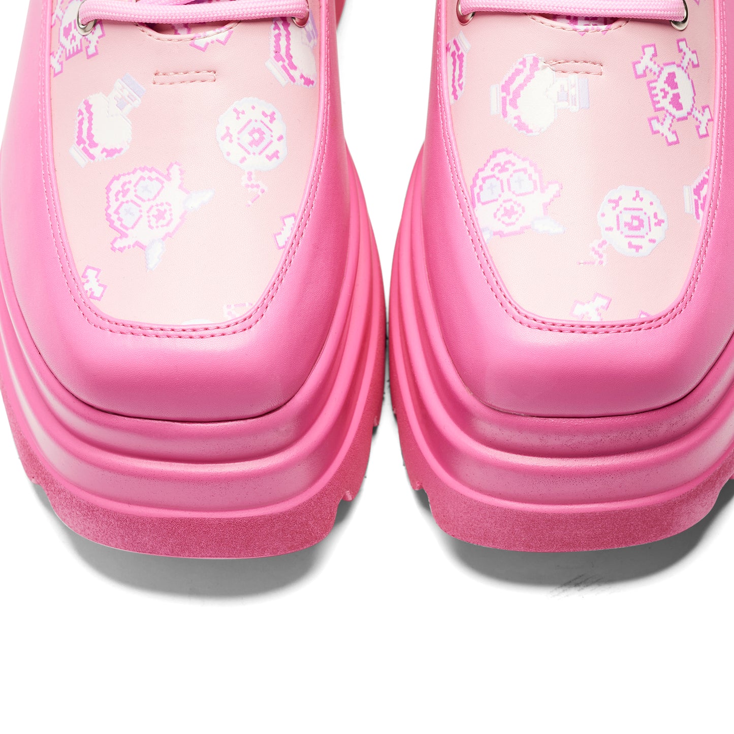 Pink Magic Yami Printed Trident Boots - Pink - KOI Footwear - Front View