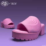 Playset Days Chunky Heeled Mules- Pink