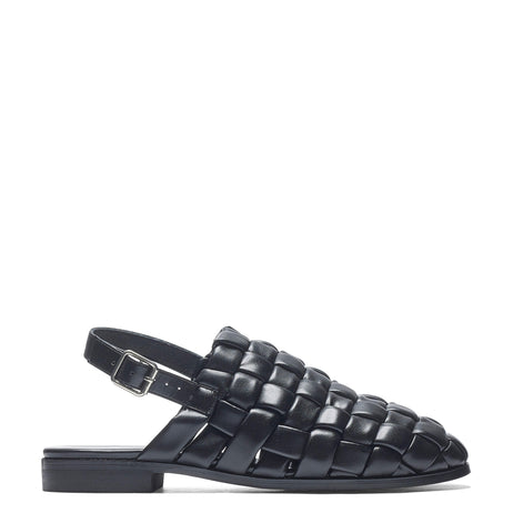 Provence Men's Weaved Slingback Sandals - KOI Footwear - Black - Main View