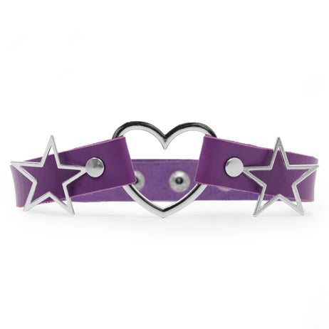 Purple Starshine Choker - Accessories - KOI Footwear - Purple - Main View