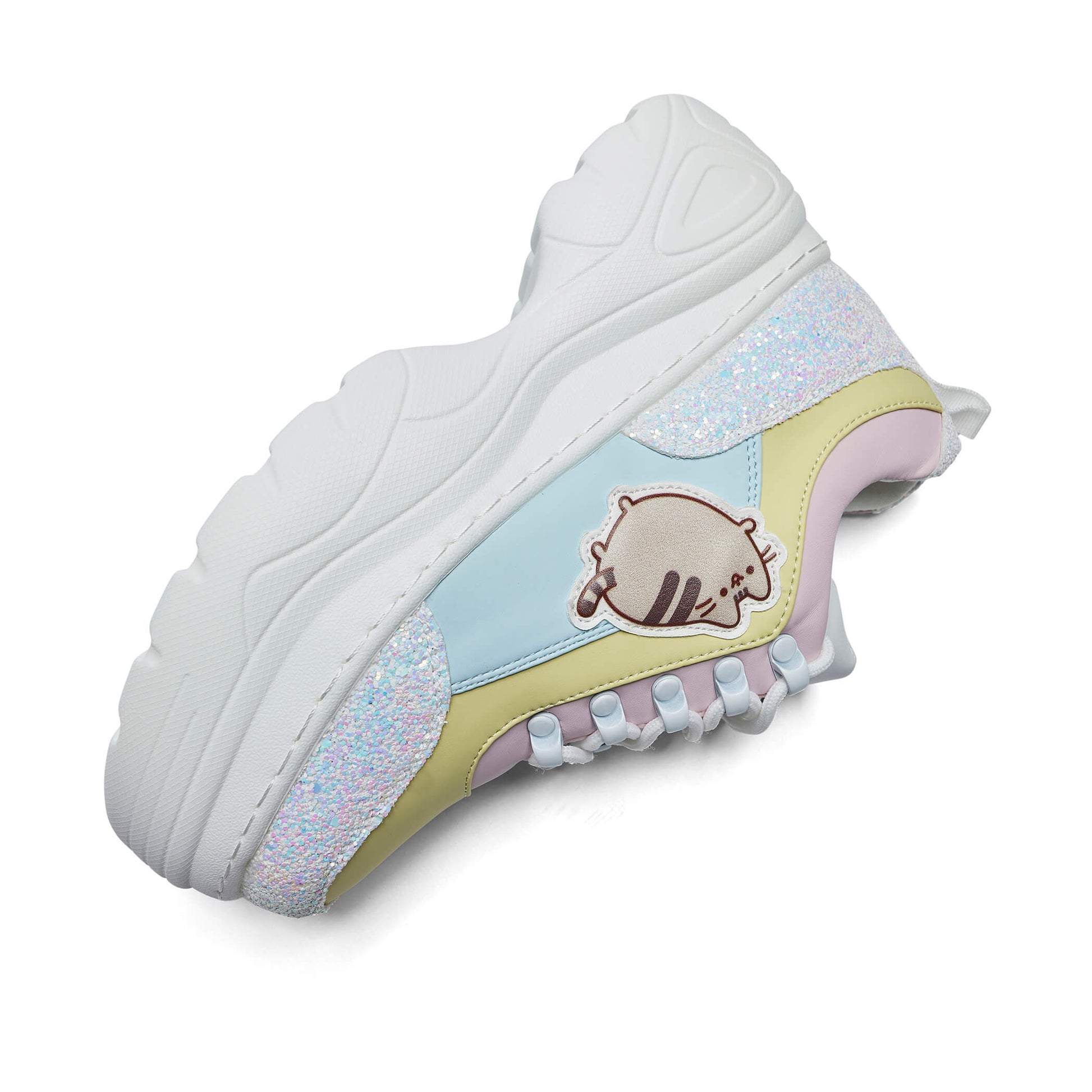 Pusheen Unicorn Glitter Chunky Trainers - Trainers - KOI Footwear - White - Top View