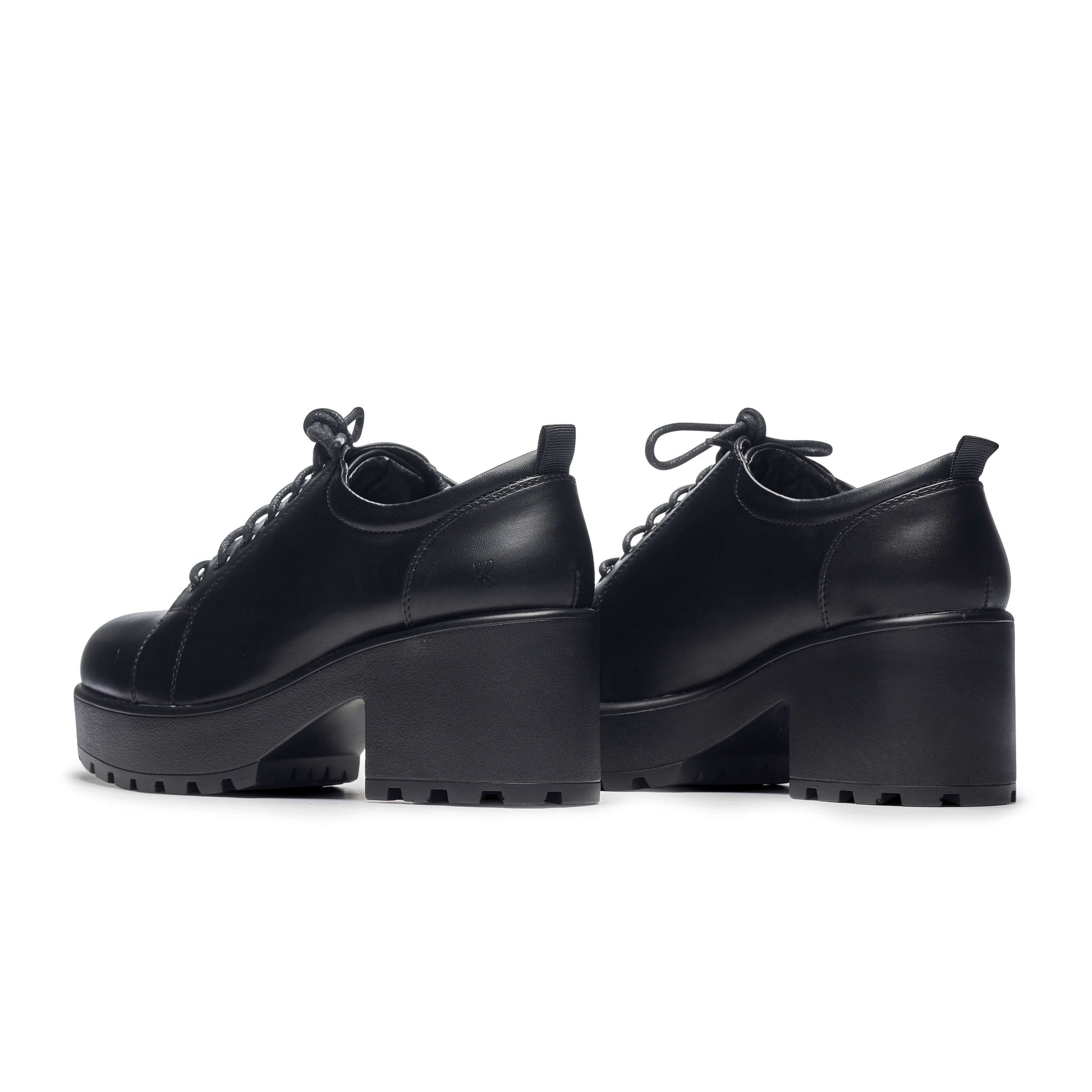 Rei Reloaded Chunky Shoes - Shoes - KOI Footwear - Black - Back View