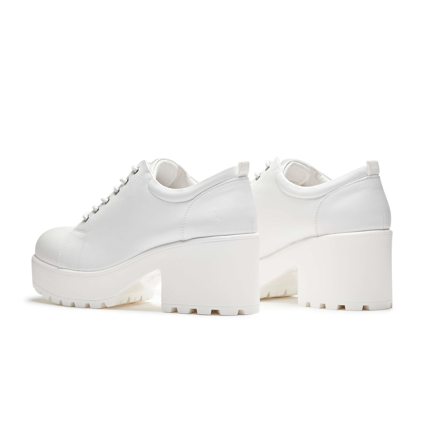 Rei Reloaded White Chunky Shoes - Shoes - KOI Footwear - White - Back View