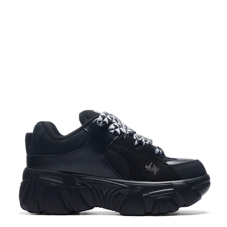 Berness LILY 5005 Next Level Black Platform Sneakers | LASR – LA Style Rush