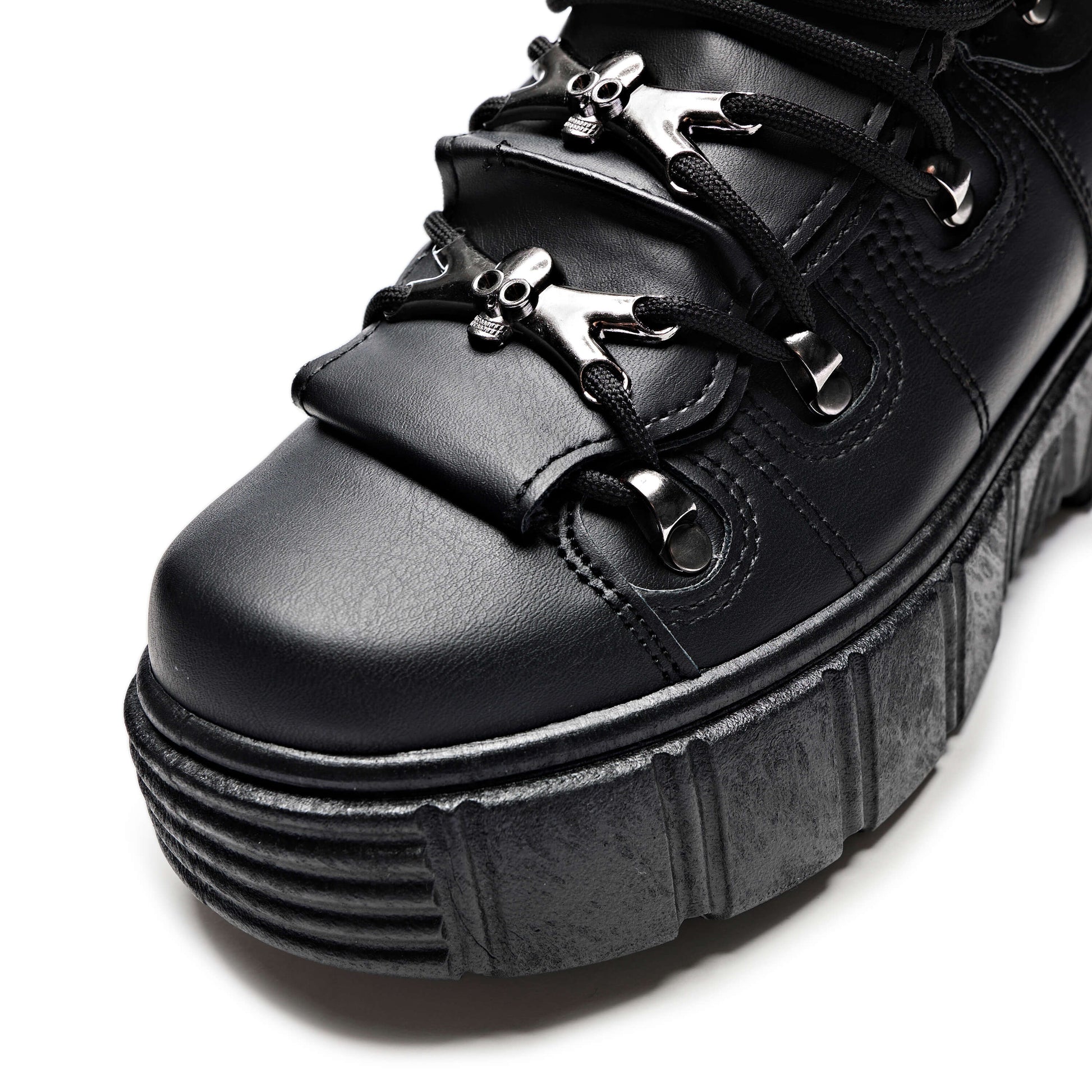 Rimo Core Chunky Black Trainers - Trainers - KOI Footwear - Black - Front Detail