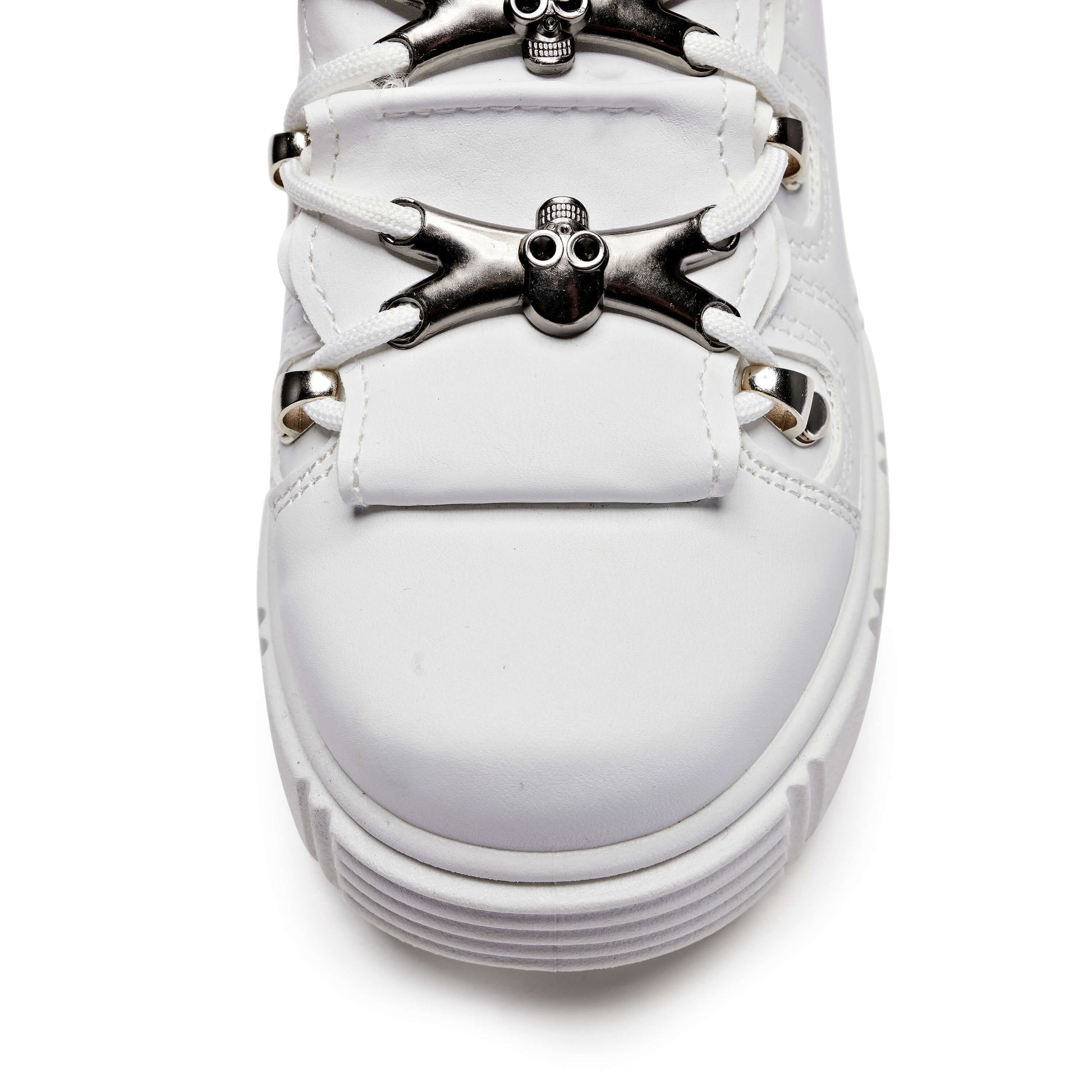 Rimo Core Chunky White Trainers - Trainers - KOI Footwear - White - Front Detail