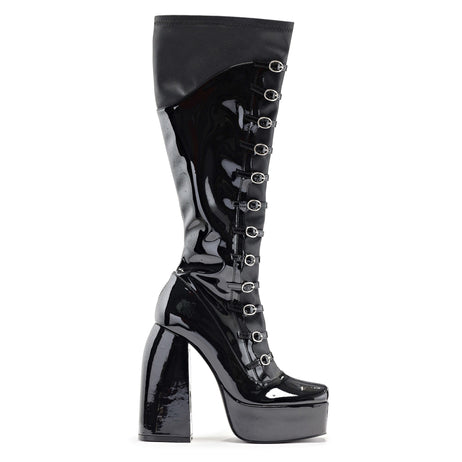 Ritual State Patent Long Boots - Black - Long Boots - KOI Footwear - Black - Main View