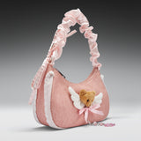 Snuggle Bear Pink Shoulder Bag