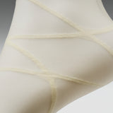 Ziva Cream Sheer Long Socks