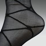 Ziva Black Sheer Long Socks