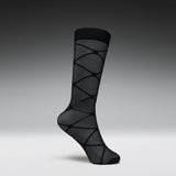 Ziva Black Sheer Long Socks