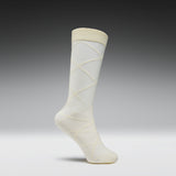 Ziva Cream Sheer Long Socks