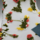 Blossom Blue Floral Sheer Socks