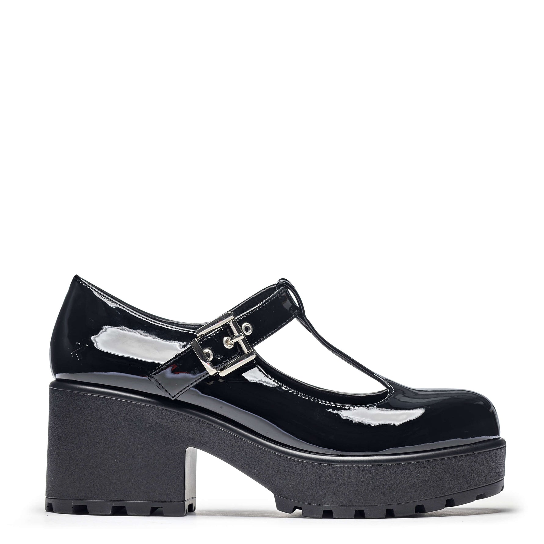 CC 25 Mary Jane boots black patent sheepskin 458772