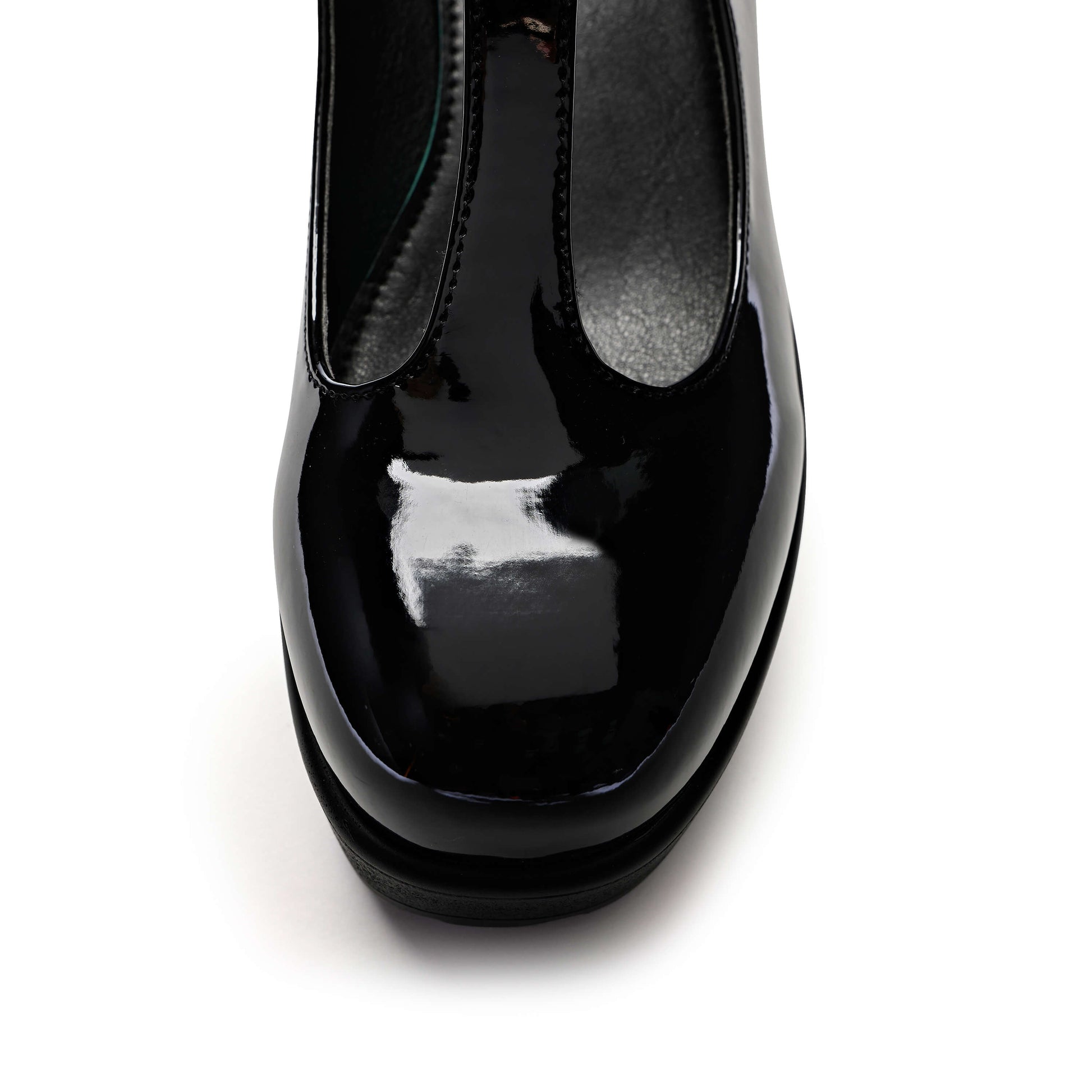 SAI Black Mary Jane Shoes 'Patent Edition' - Mary Janes - KOI Footwear - Black - Front 