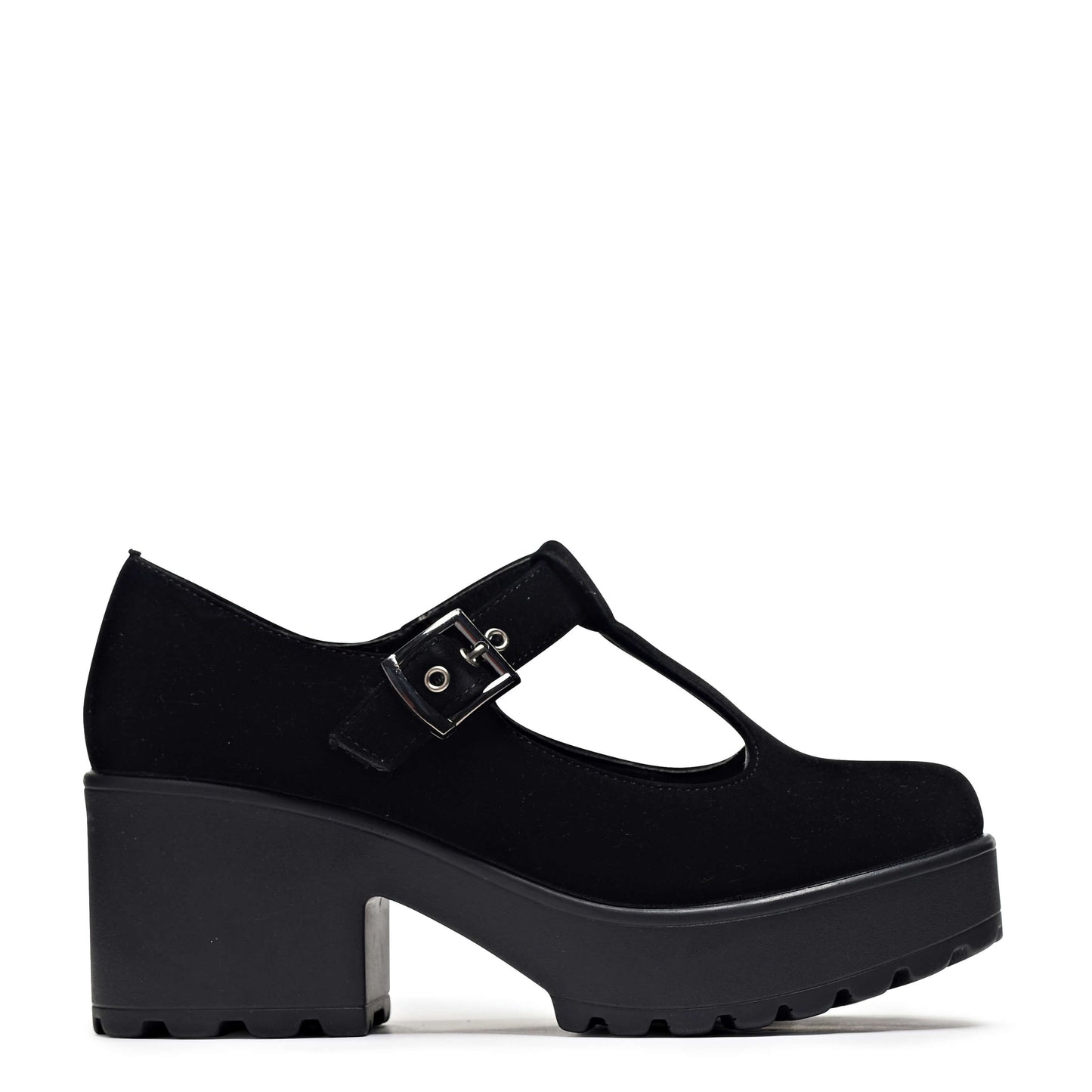 Sai Black Mary Jane Shoes 'Suede Edition' - Mary Janes - KOI Footwear - Black - Main View