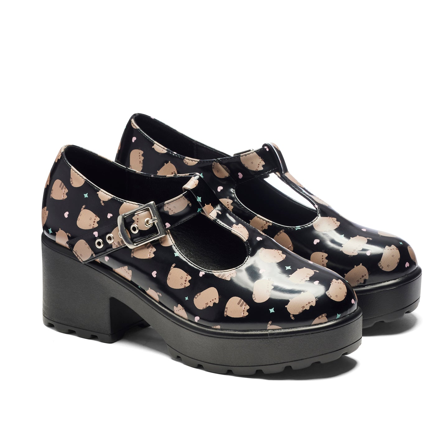 Sai Black Mary Janes 'Pusheen Edition' â KOI footwear