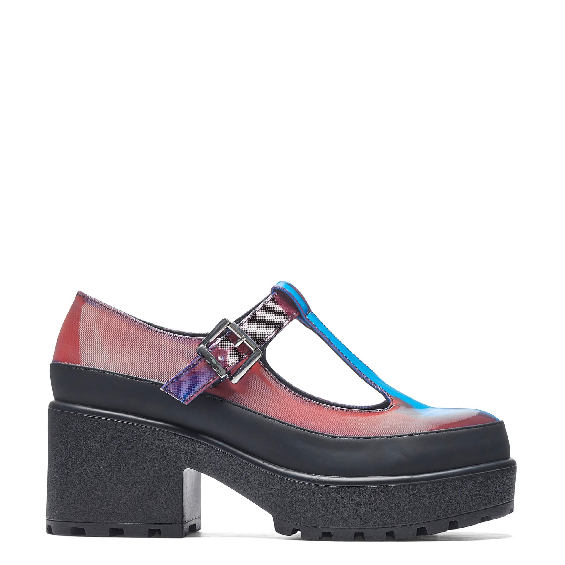 Sai Iridescent Mary Jane Shoes 'Soap Bubbles Edition' - Multi - KOI Footwear - Side View