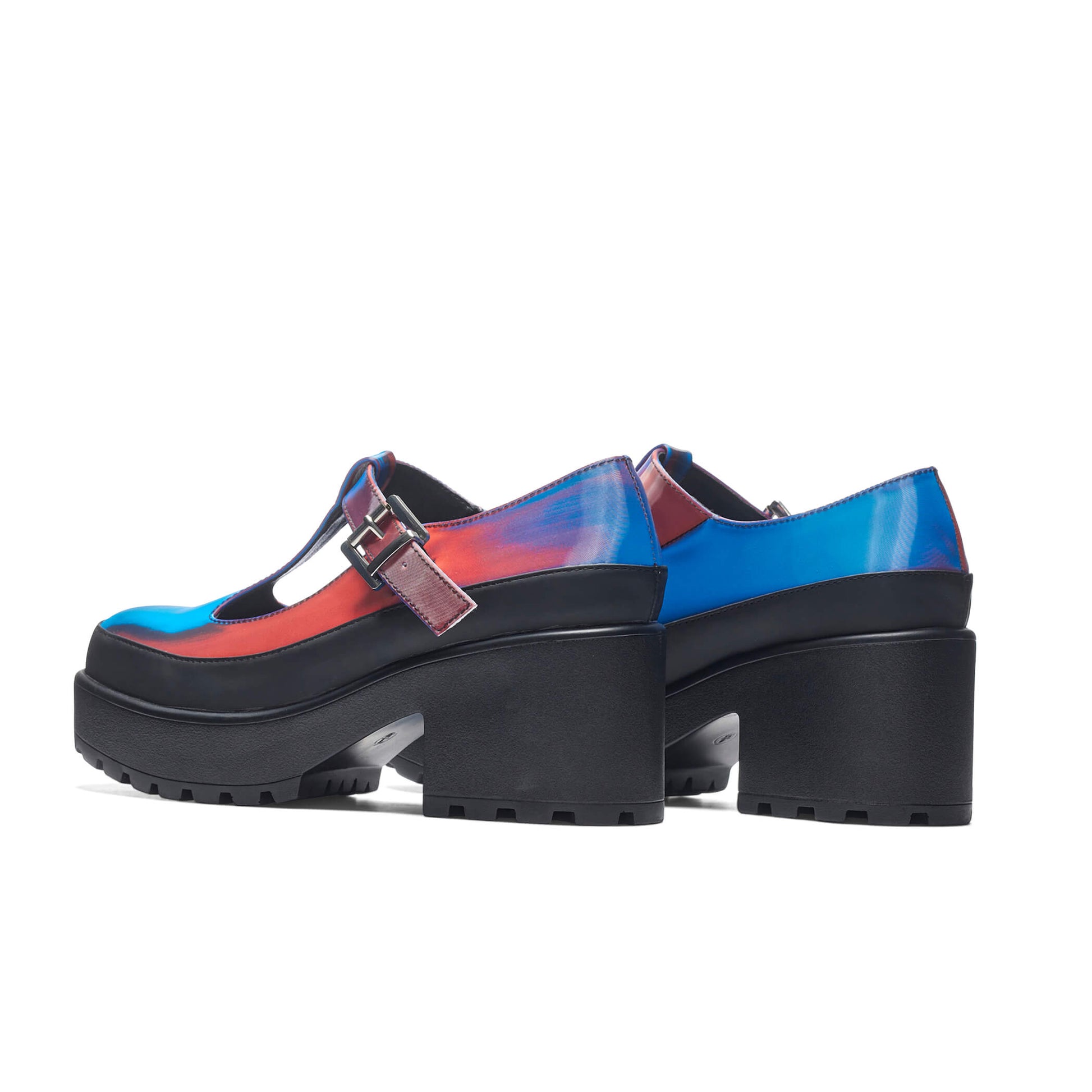 Sai Iridescent Mary Jane Shoes 'Soap Bubbles Edition' - Multi - KOI Footwear - Back View
