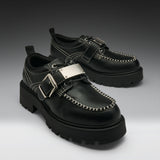 Septu Black Buckle Shoes