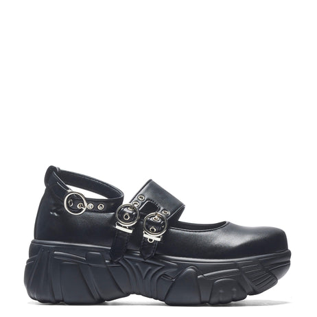 Seraphon Mystic Buckle Chunky Shoes - Black - Koi Footwear - Main View