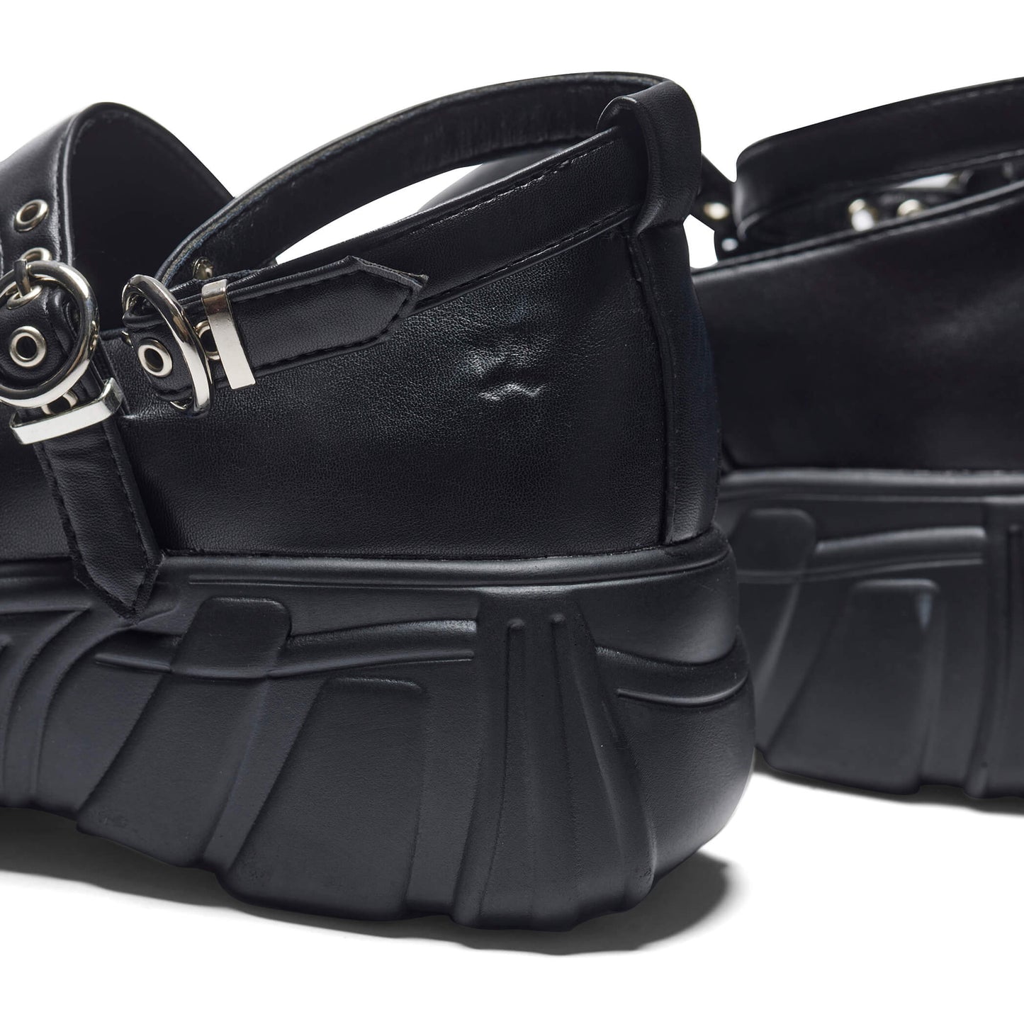 Seraphon Mystic Buckle Chunky Shoes - Black - Koi Footwear - Back Detail