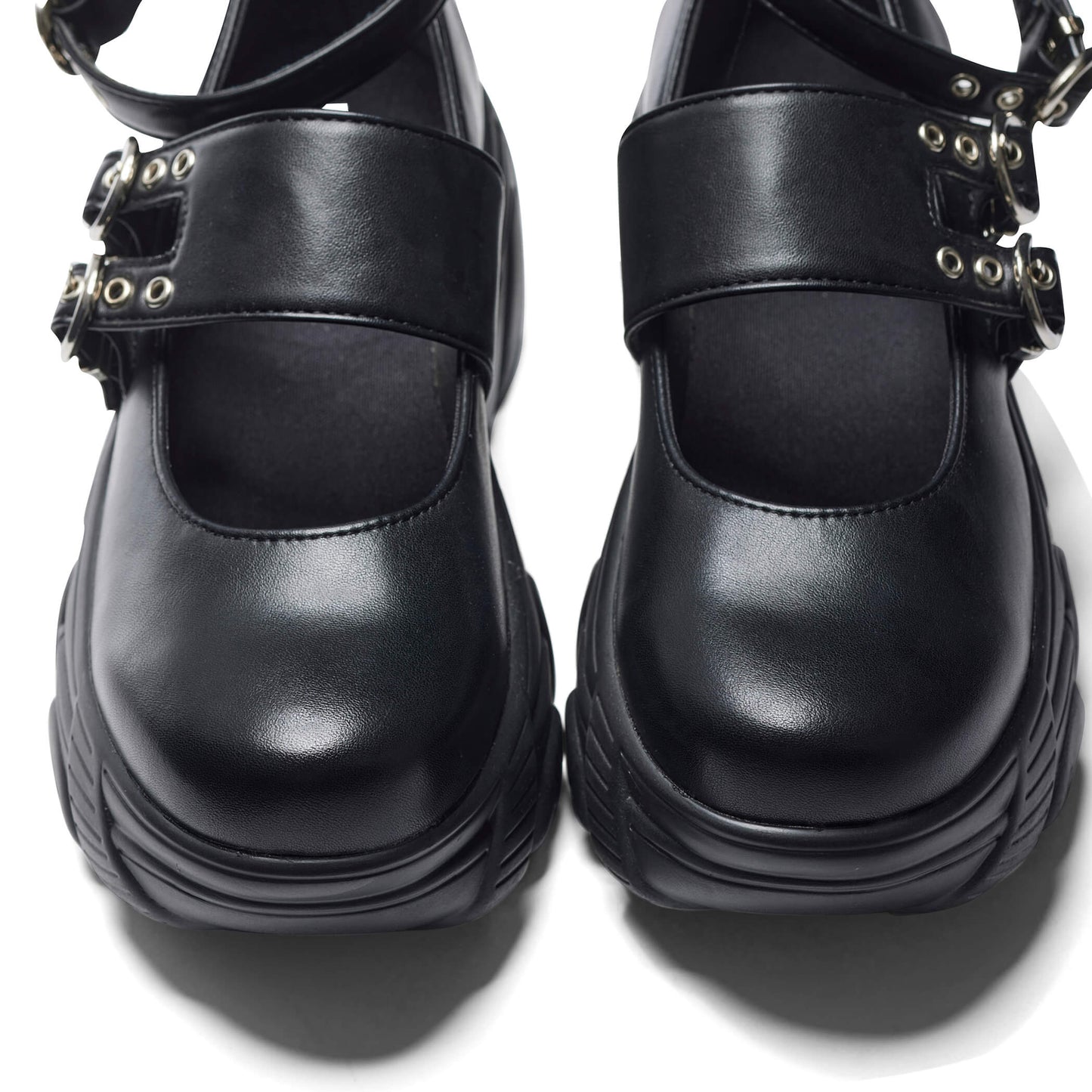 Seraphon Mystic Buckle Chunky Shoes - Black - Koi Footwear - Front View