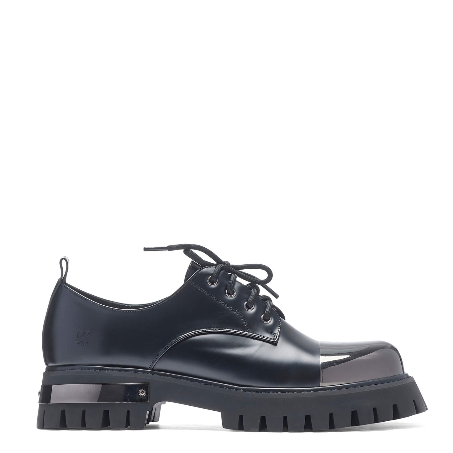 Shelob Men's Metal Toe Cap Shoes - Shoes - KOI Footwear - Black - Side View