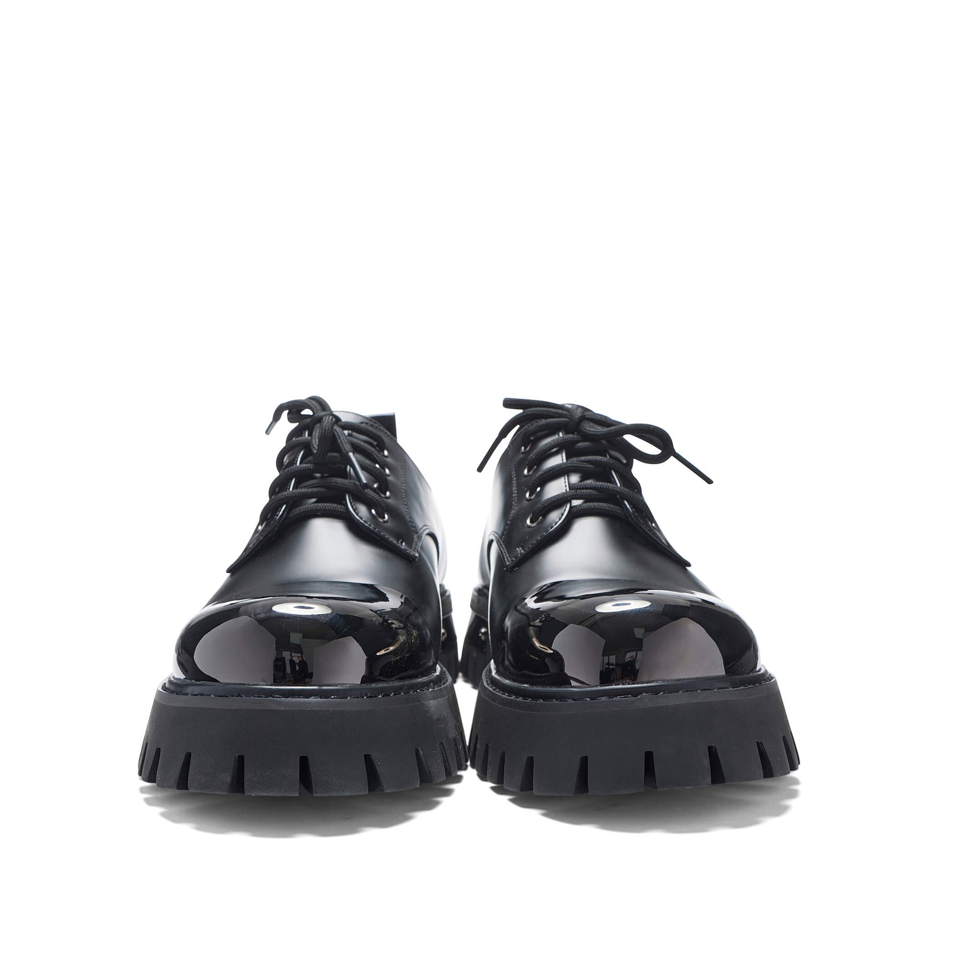 Shelob Men's Metal Toe Cap Shoes - Shoes - KOI Footwear - Black - Front View