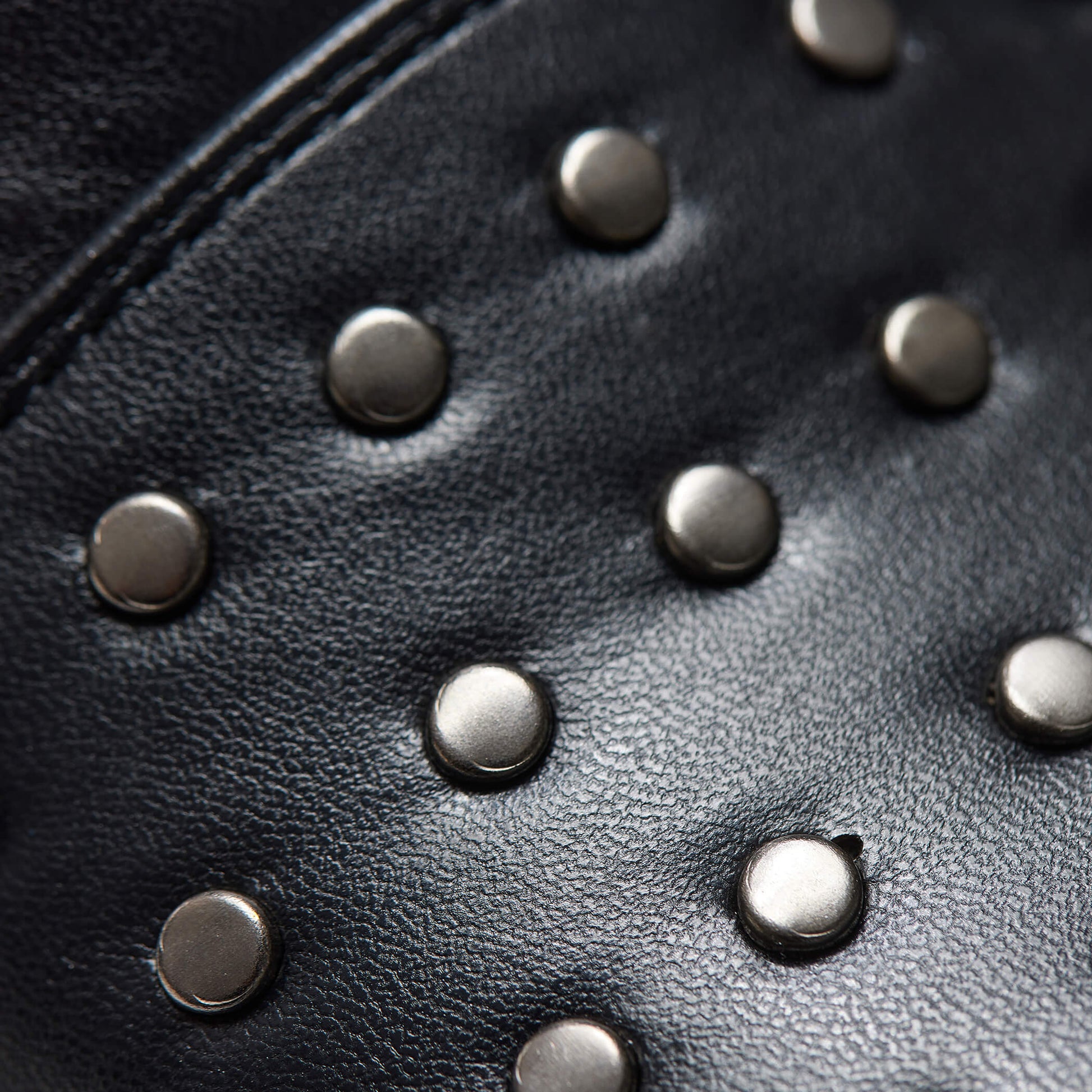 Silence Studded Trident Chelsea Boots - Black - Ankle Boots - KOI Footwear - Black - Detail