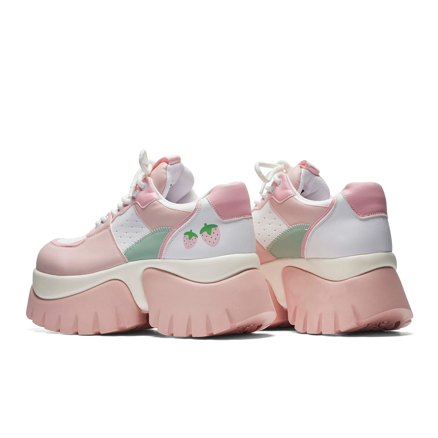 Strawberry Juice Trainers - Trainers - KOI Footwear - Pink - Back View