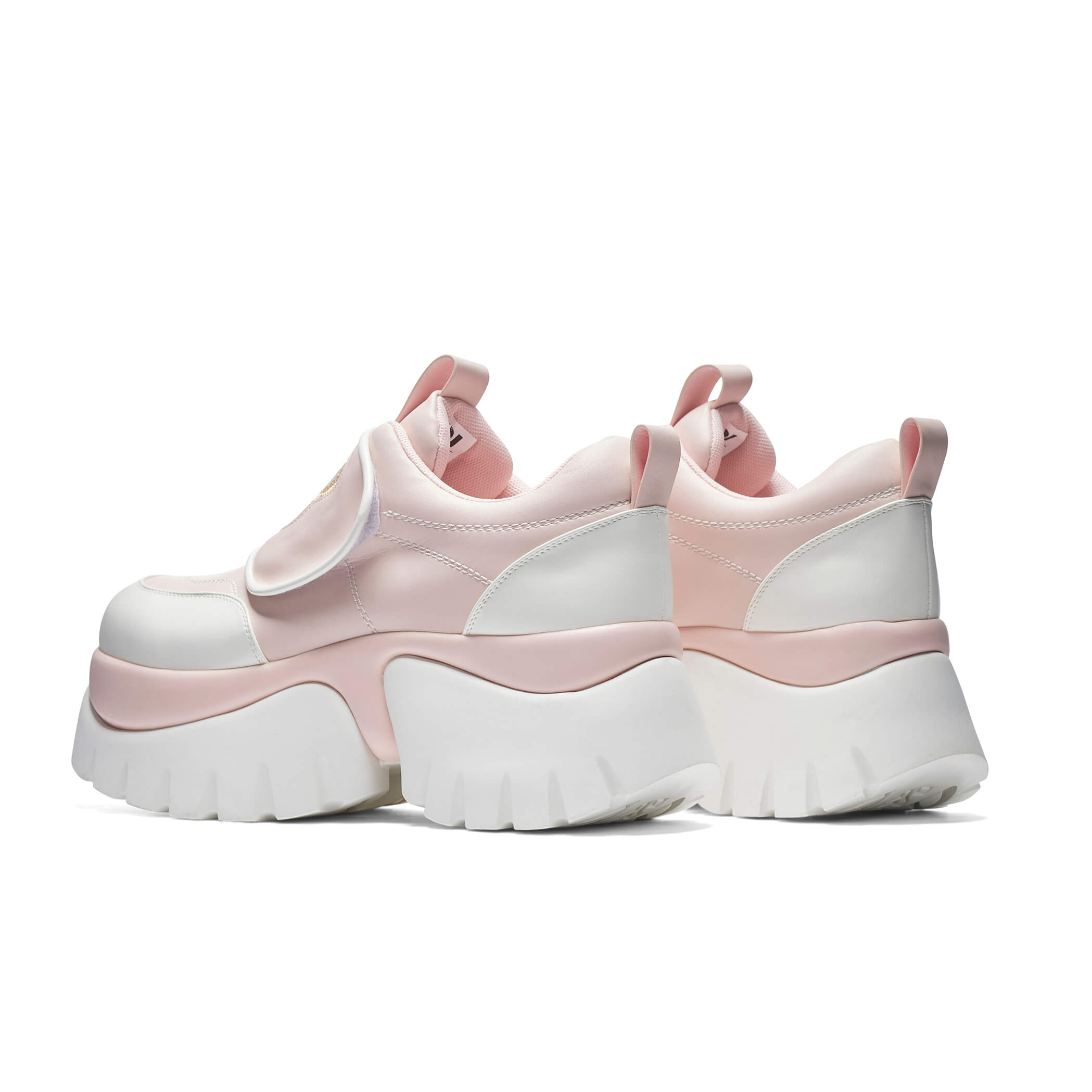 Teddy Sura Pink Vilun Platform Trainers - Trainers - KOI Footwear - Pink - Back View