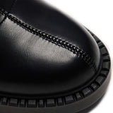 The Commander Plus Size Thigh High Boots - Long Boots - KOI Footwear - Black - Front Detail